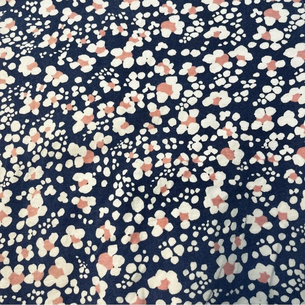 Mini Boden Blue Floral Striped Pockets Dress Size 9-10 140cm